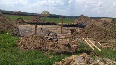 Строительства загородного дома в деревне Гора по проекту Флора