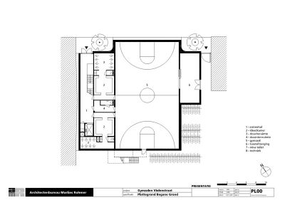 Спорткомплекс Sports Block © Architectenbureau Marlies Rohmer