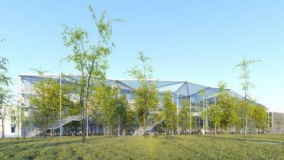 Учебный центр Политехнической школы на кампусе Париж-Сакле © Sou Fujimoto Architects, Nicolas Laisné Associés, Manal Rachdi Oxo Architectes, RSI-studio