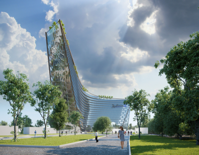 Концепция гостиничного комплекса Radisson Blue Moscow © Arch group