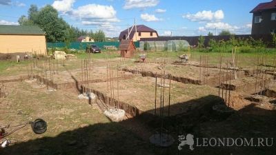 Начало строительства дома в Балабаново