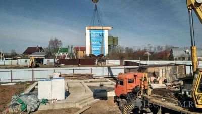 Разгрузка газобетона Бонолит в КП Подмосковные вечера 